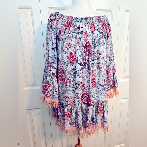 Z&L Europe Floral Print Dress. Size Small. EUC - Picture 7 of 14